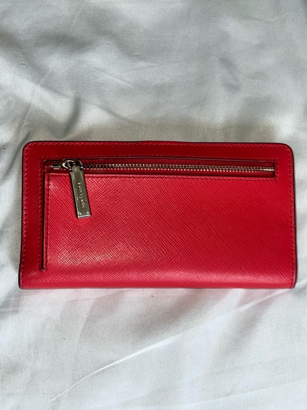 kate spade Red Saffiano Zip Around Wallet - Picture 3 of 7